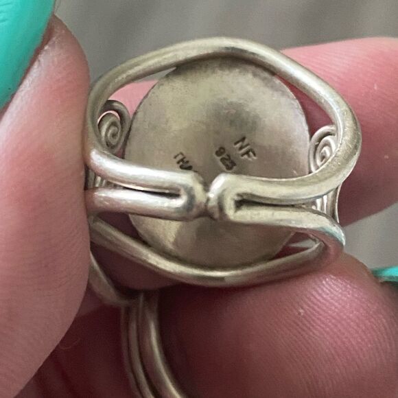 Vintage Sterling Silver Karma Ring - Picture 4 of 5